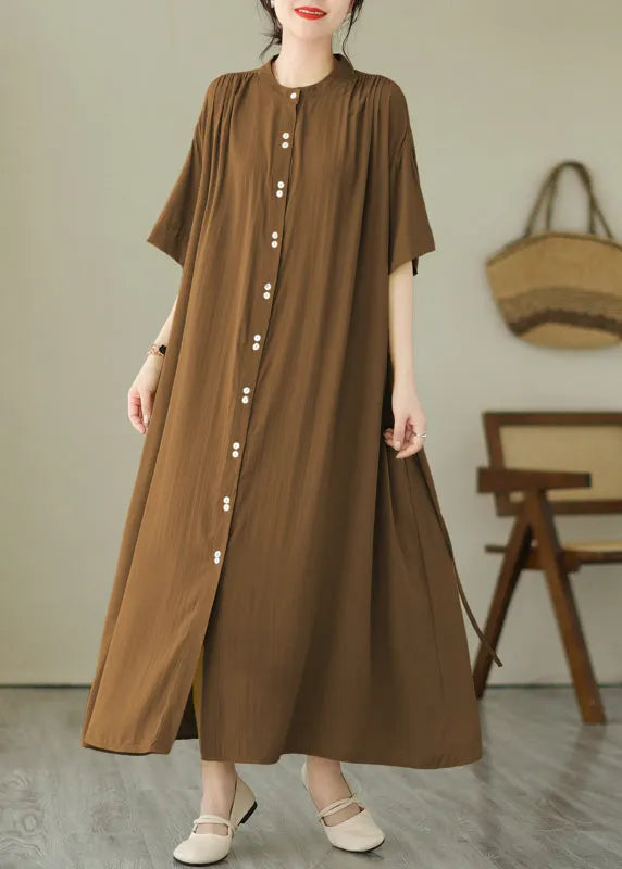 Black O-neck Vacation Maxi Dresses Summer