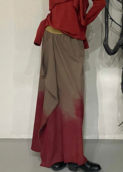 Halo Dyeing Button High Waist Cotton Two Pieces Set Fall