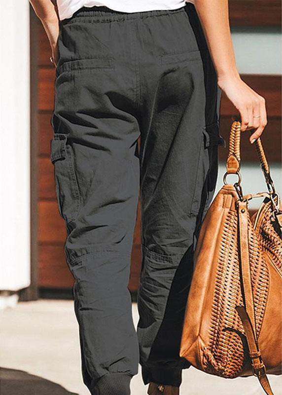 Color Cotton Pockets Overalls Trouser Pants