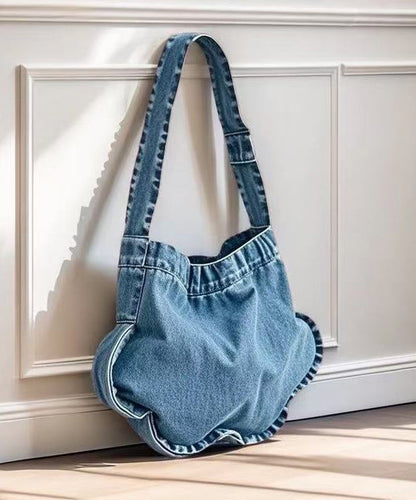 Blue Star Shaped Denim Shoulder Bags