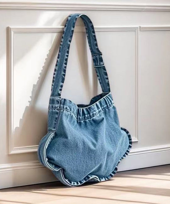 Blue Star Shaped Denim Shoulder Bags
