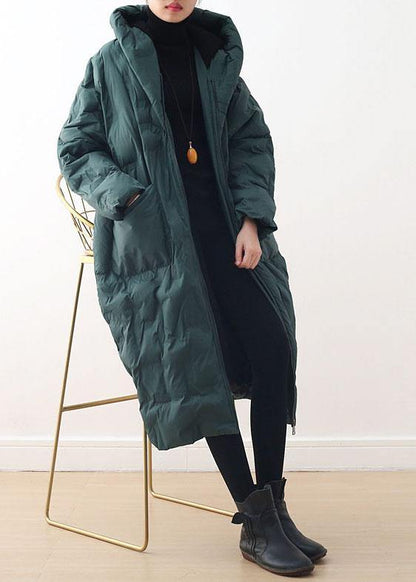 Warm Yellow Down Coat Original Design Literary Retro Overcoat