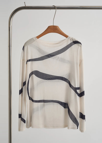 Boutique Apricot Striped Chiffon Two Piece Set Clothing Fall