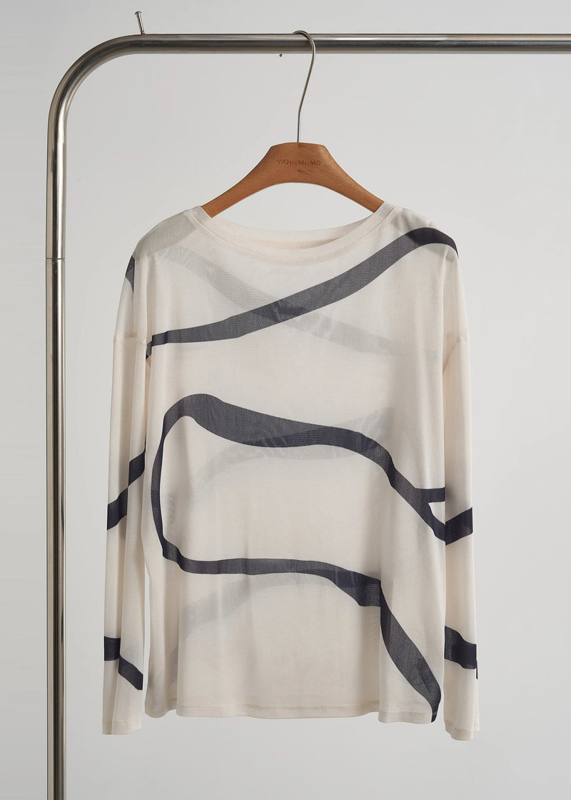 Boutique Apricot Striped Chiffon Two Piece Set Clothing Fall