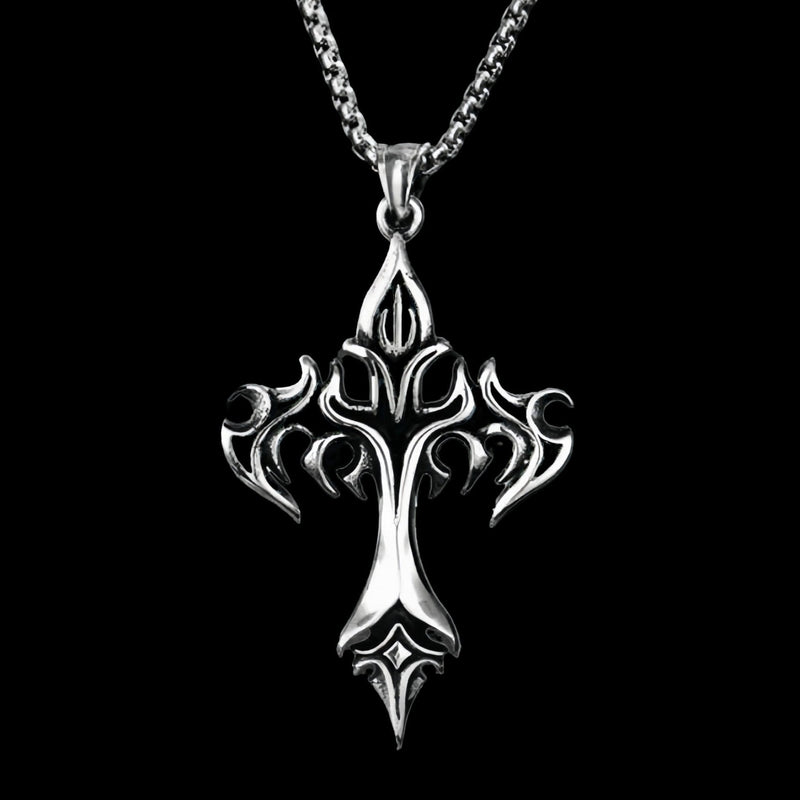 Eternal Flame Cross Pendant