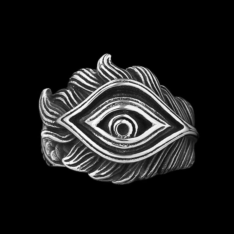Eye Feather Ring