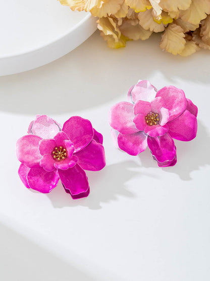 Flower Shape Earrings Accessories