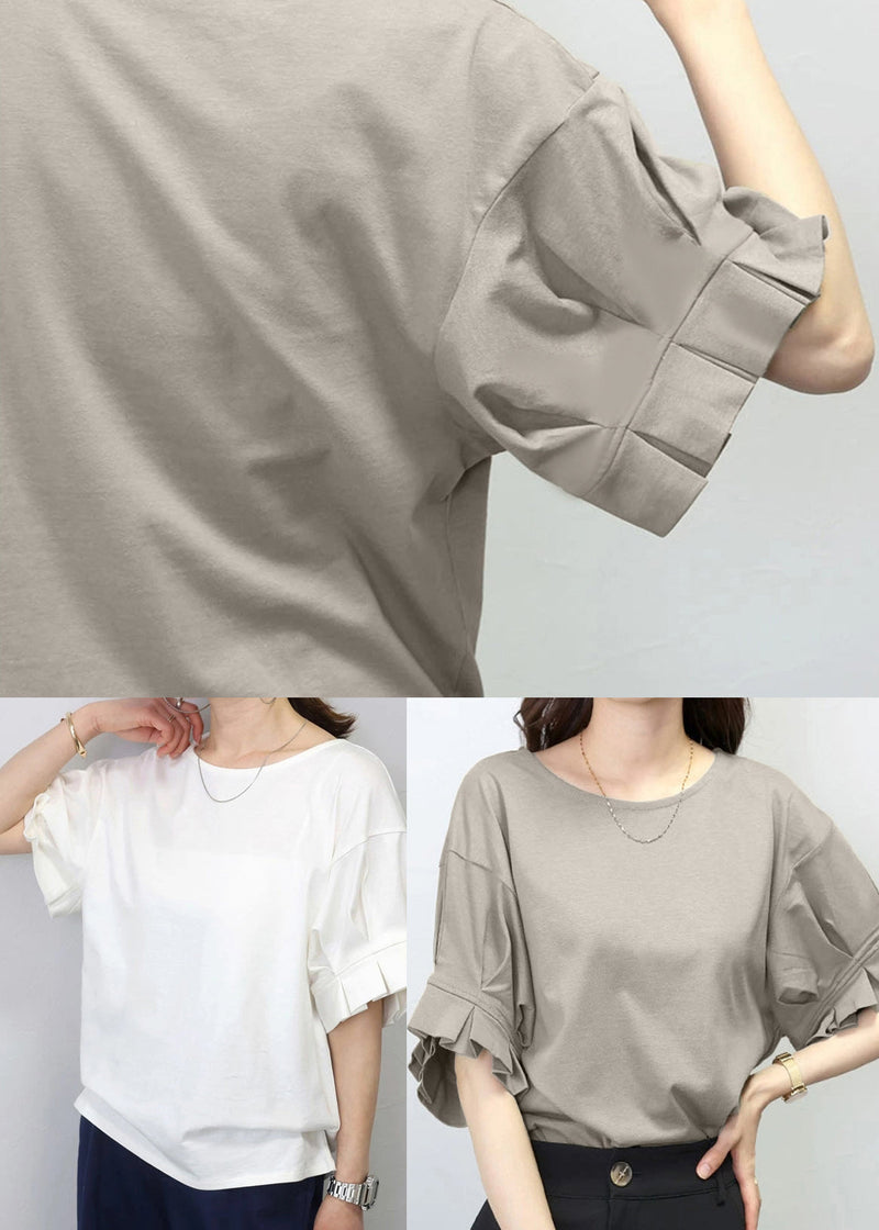 White Oversized Cotton Tanks Summer