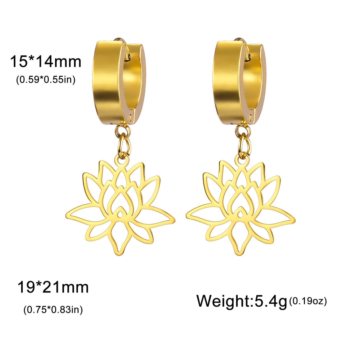 Lotus Radiance Bloom Earrings