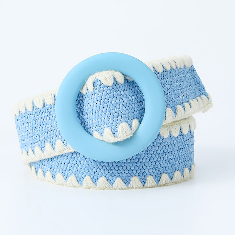 Sweet Color Block Contrast Belts