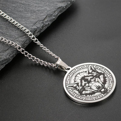 Titanium Steel Spiritual Protection Necklace With Animal Pendant