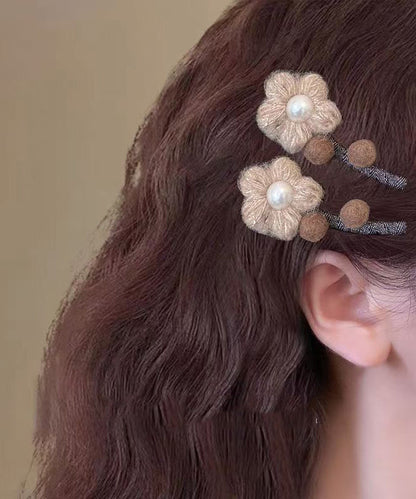 Handmade Resin Fuzzy Fur Fluffy Hairpin