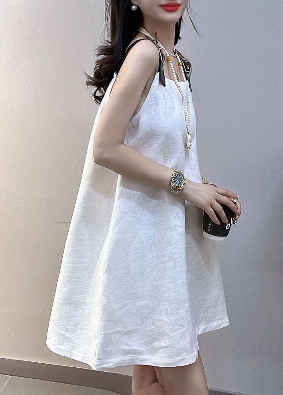 Navy Oversized Cotton Mini Dresses Summer