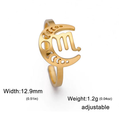 Moonlit Constellation Rings