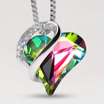 Buddha Stones Love Heart Birthstone Healing Energy Necklace Pendant