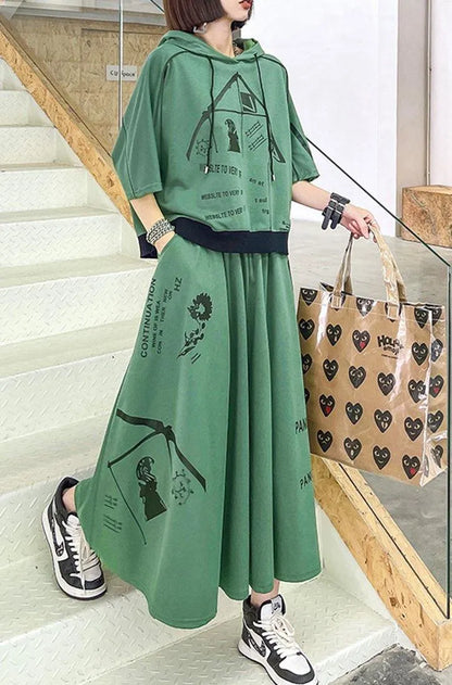 New Spring Explosion Street Guard Two Piece Skirt