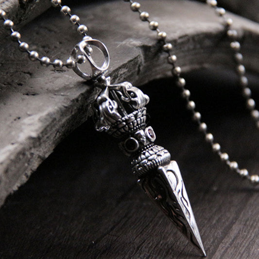 925 Sterling Silver Vajra Spiritual Power Necklace