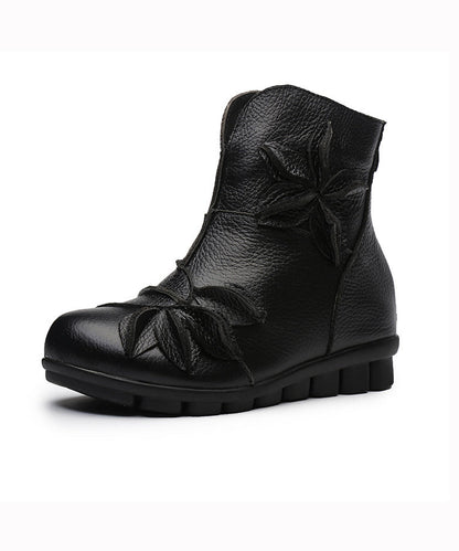 Yellow Boots Comfortable Handmade Splicing