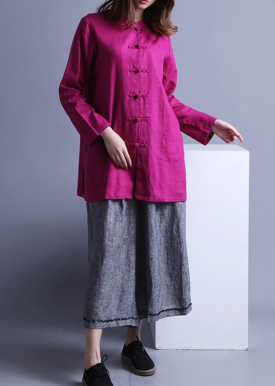 Low High Design Chinese Button Spring Top