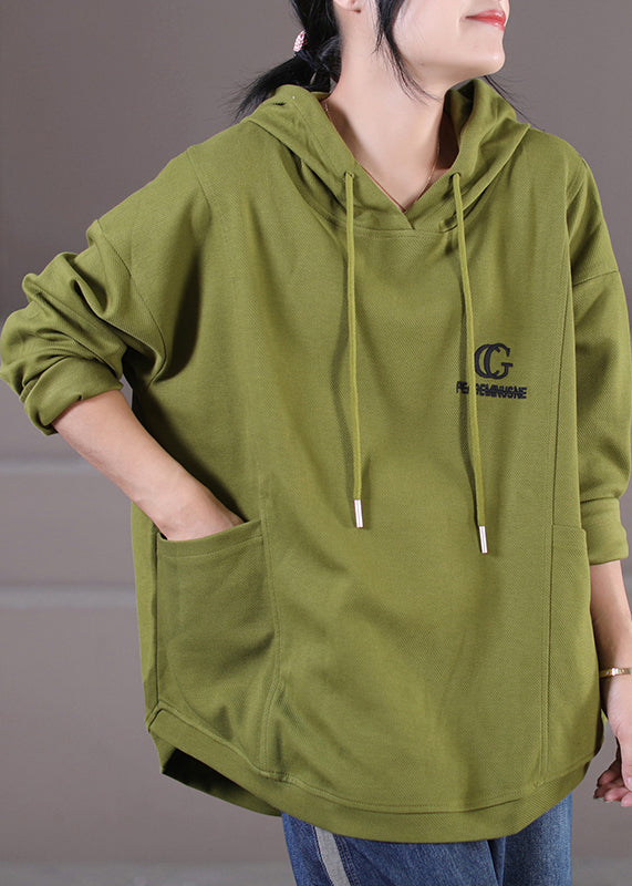 Black Alphabet Graphic Drawstring Hooded Sweatshirt Fall