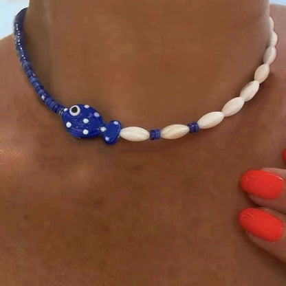 Polka Dot Clownfish Necklace