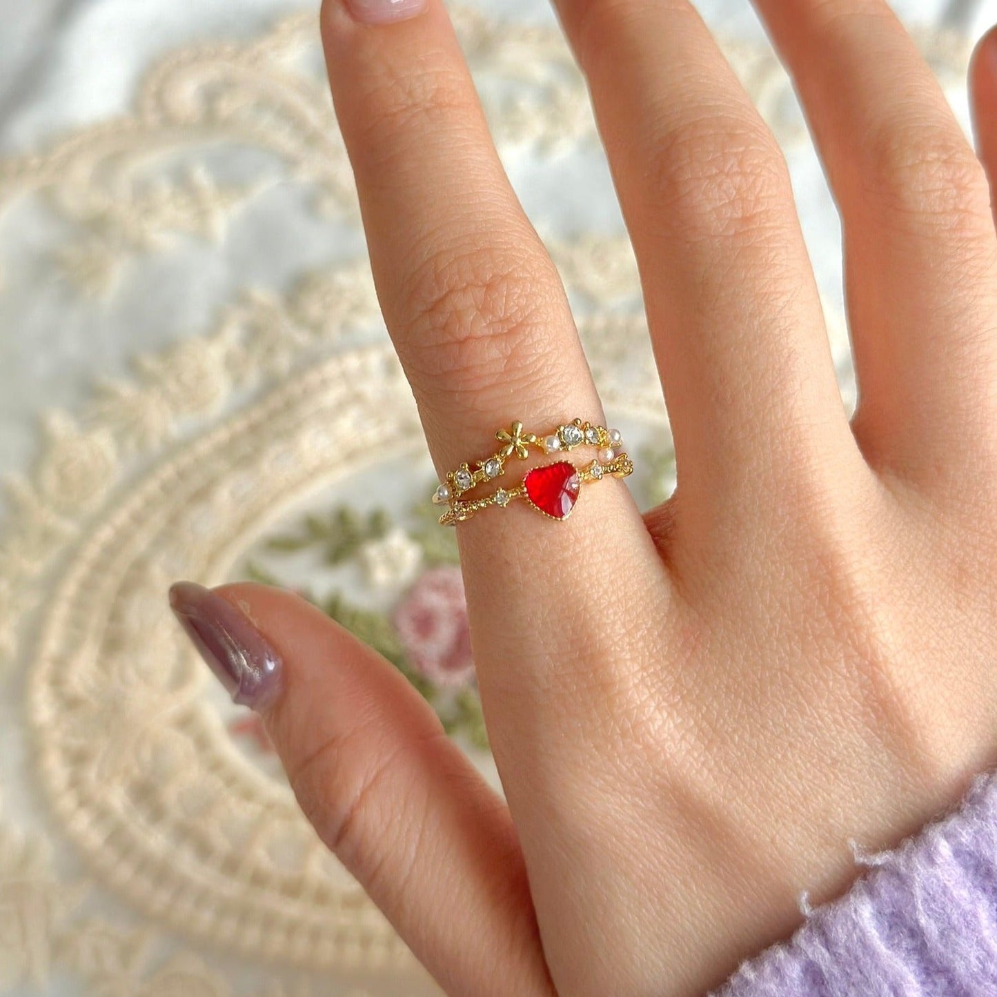 [sample ] Jaimie Heart Ring