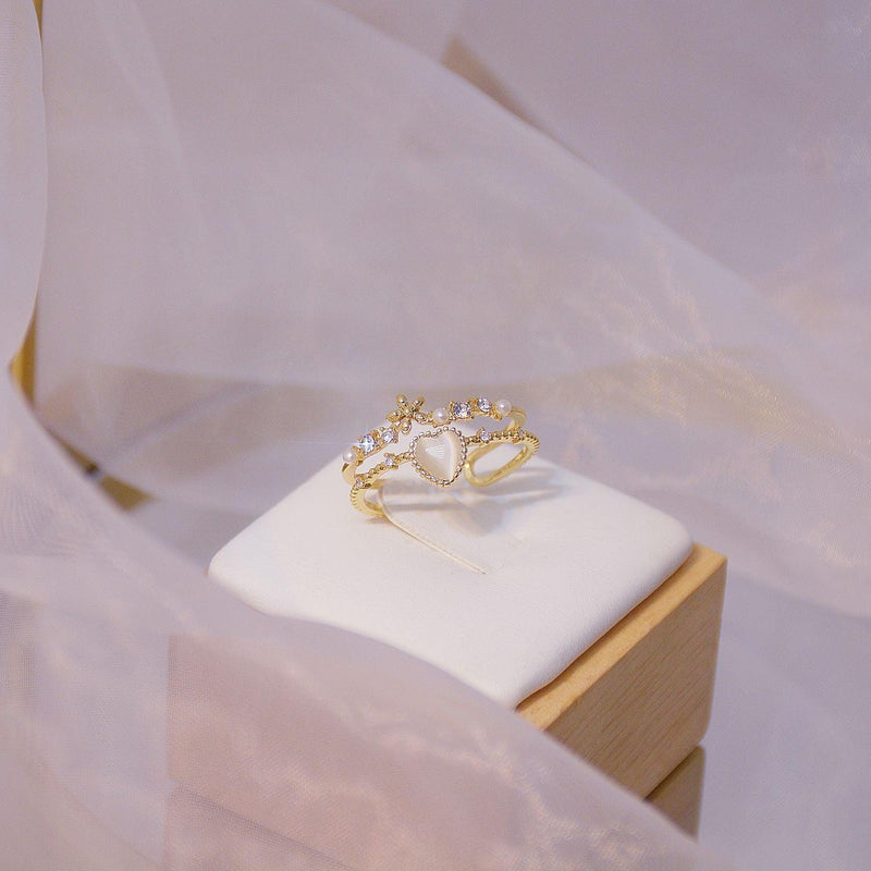 Sandy Heart Ring