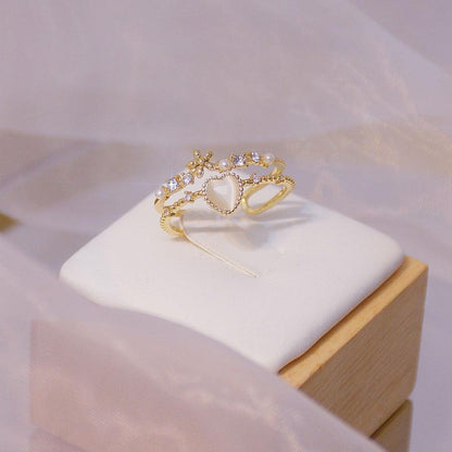 Sandy Heart Ring