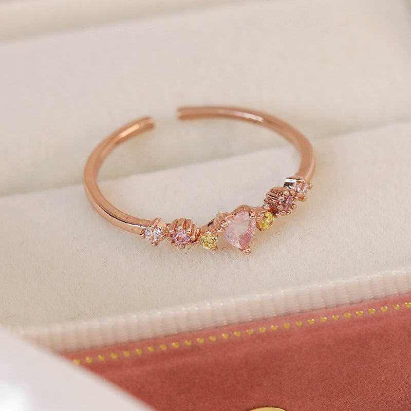 Flower Heart Ring