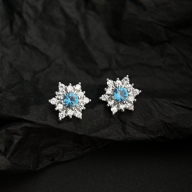Frosted Snowflake Earrings