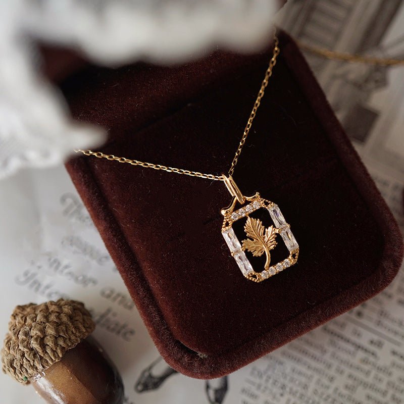 Gilded Maple Leaf Necklace