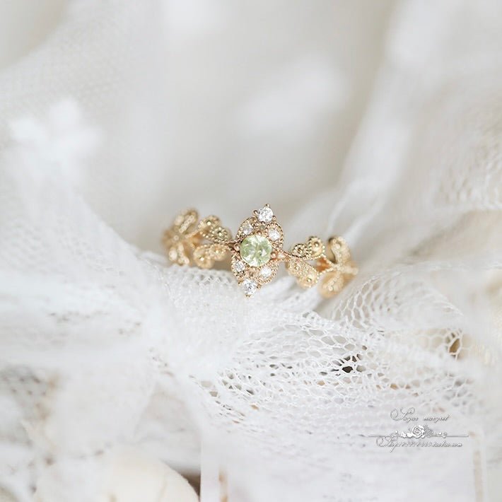 Golden Laurel Ring
