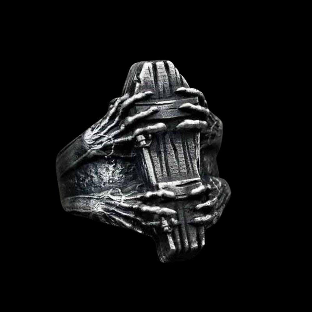 Grave Coffin Ring