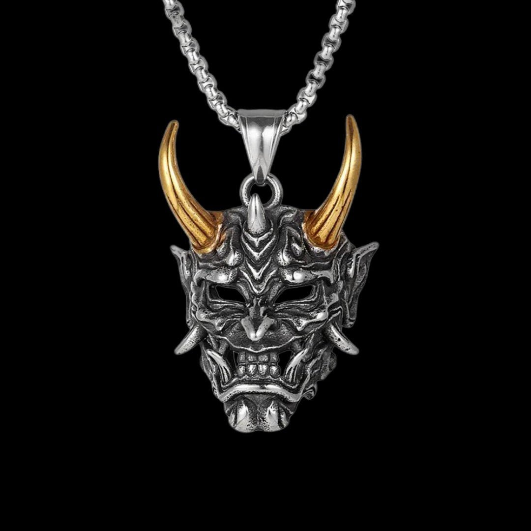 Hannya Oni Mask Pendant