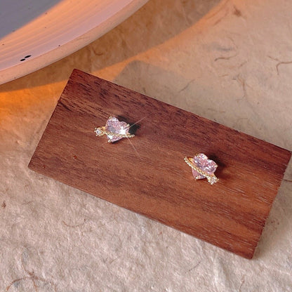 Marlene Heart Stud Earrings