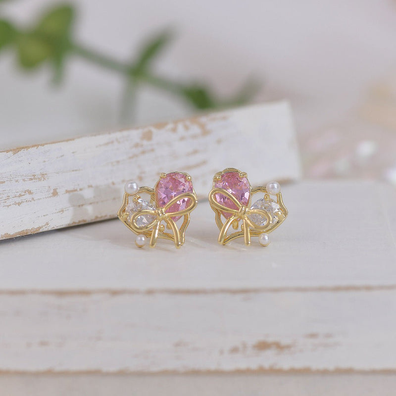 [sample ] Samantha Heart Stud Earrings