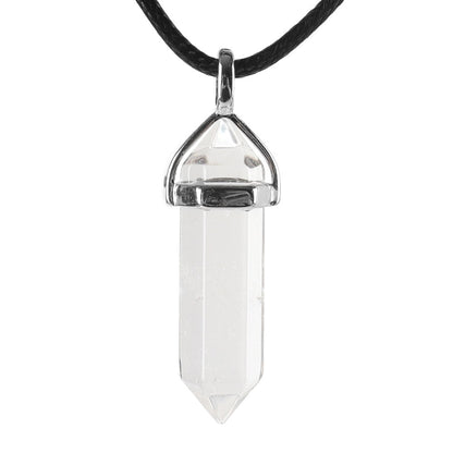 Hexagonal Chakra Pendant - Natural Gemstone Healing Crystal Necklace