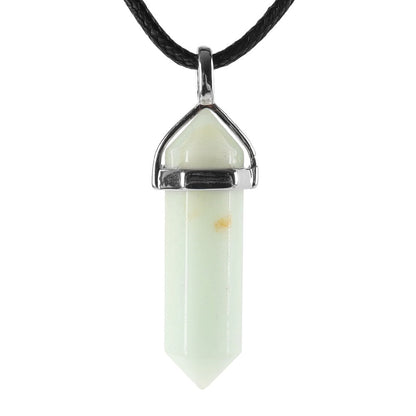 Hexagonal Chakra Pendant - Natural Gemstone Healing Crystal Necklace