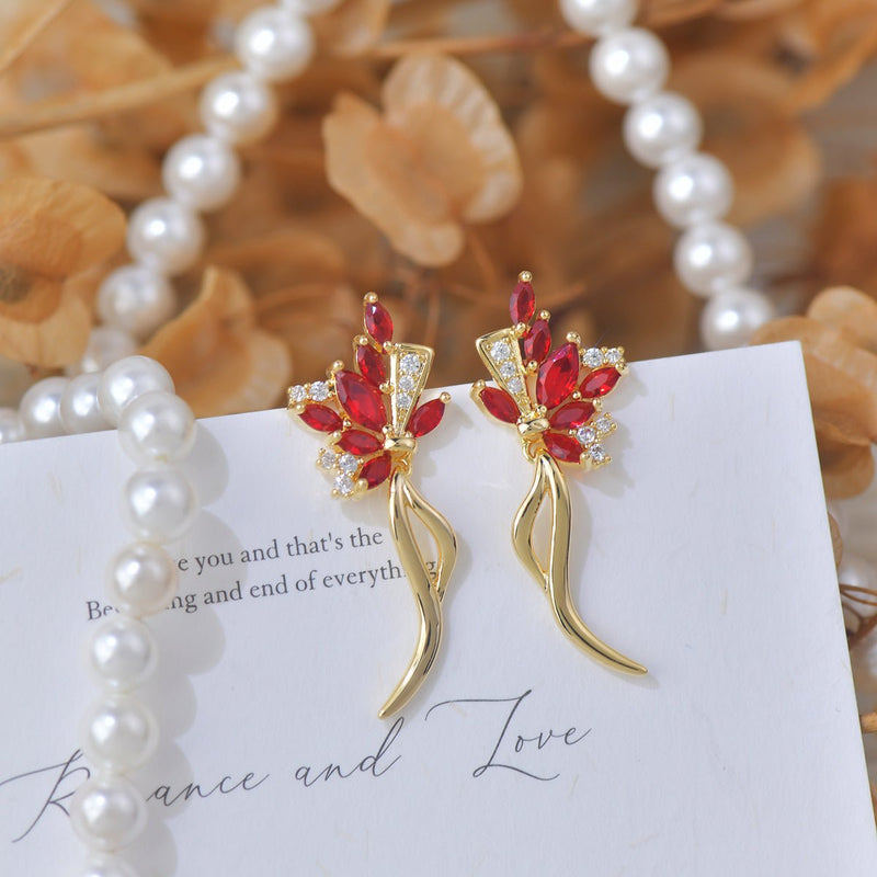 Holiday Bouquet Earrings