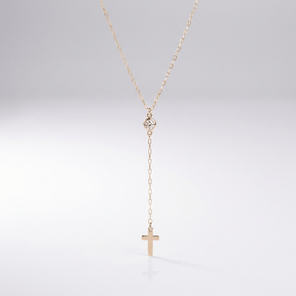 Jesus Small Cross Pendant Necklace