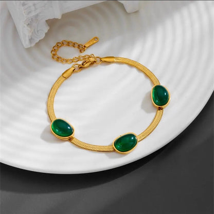 Arlowe Emerald Waterdrop Necklace