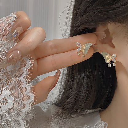[] Jade Butterfly Earrings