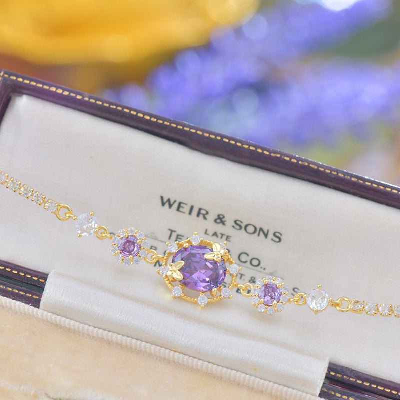 Lilac Butterfly Bracelet