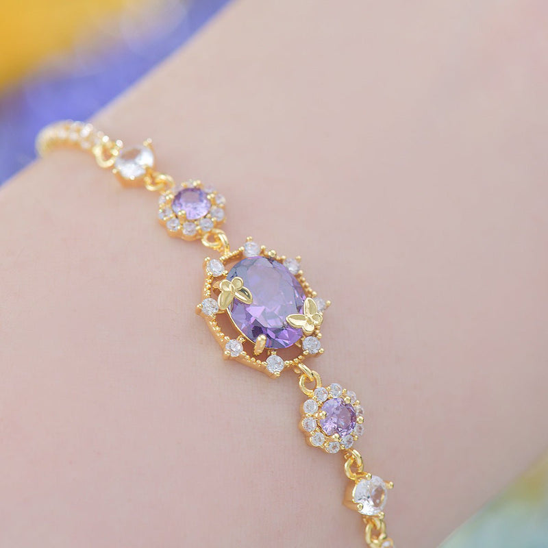 Lilac Butterfly Bracelet