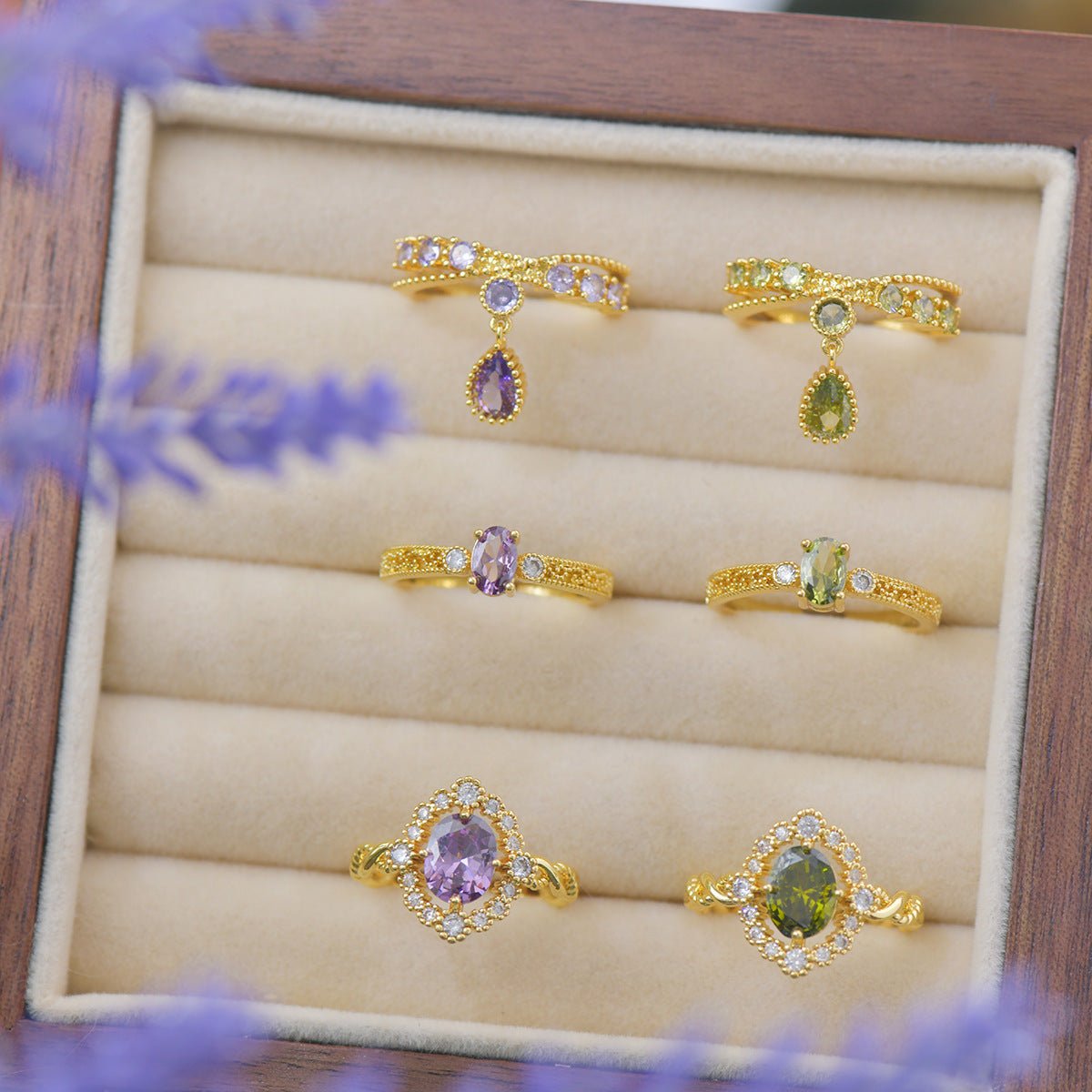 Lilac Laurel Ring