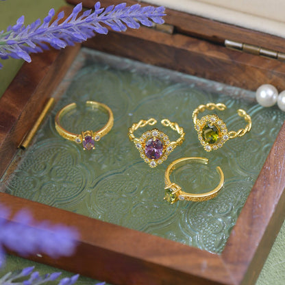 Lilac Laurel Ring