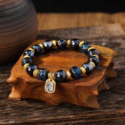 Liuli Glass Spiritual Bracelet for Luck & Wealth 12mm