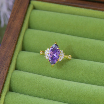 Marquise Amethyst Ring