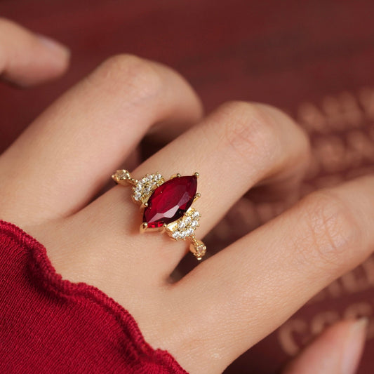 Marquise Ruby Ring