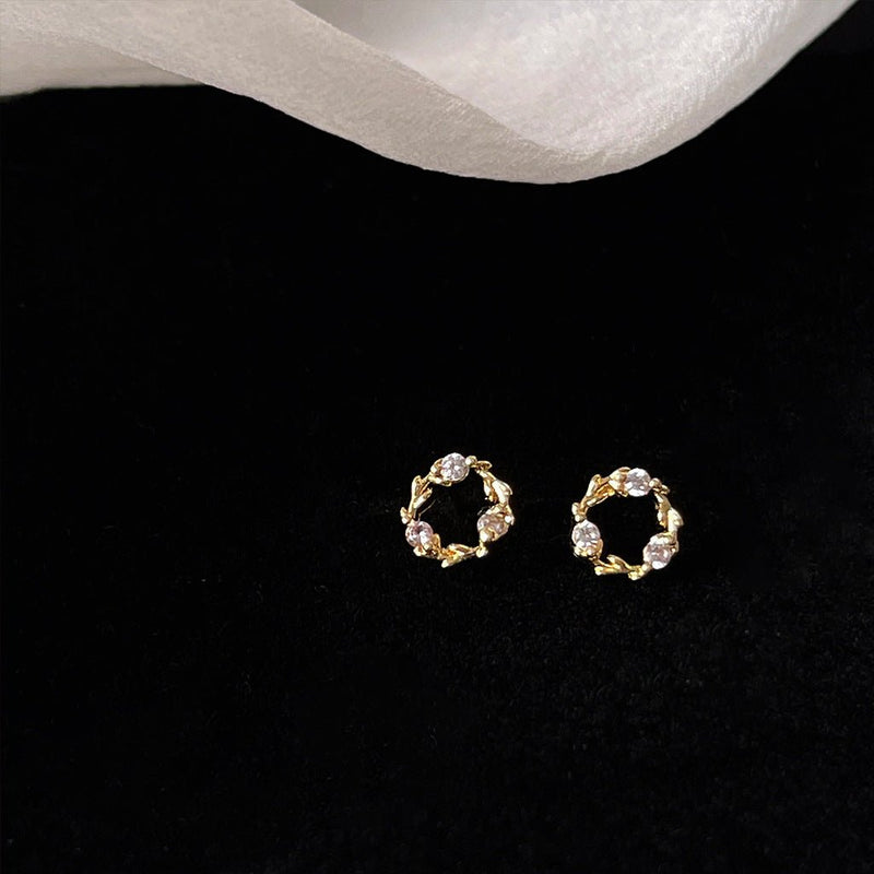 Mini Wreath Stud Earrings